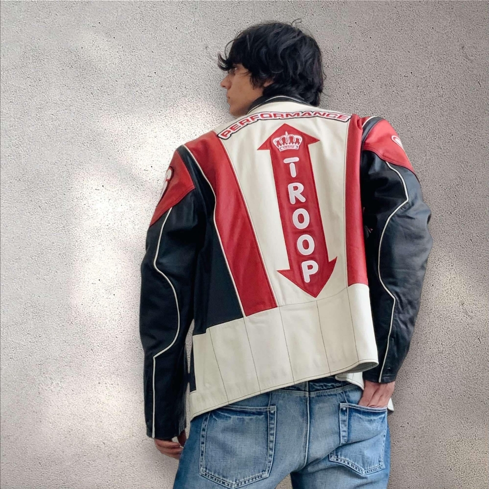 Men's Troop Red | White | Black Motorcycle NWT